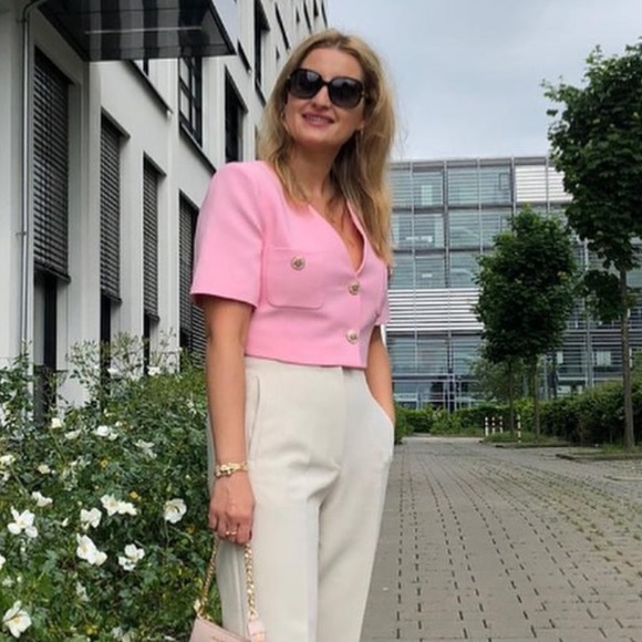 NWT Zara patch pocket cropped blazer - Picture 9 of 14